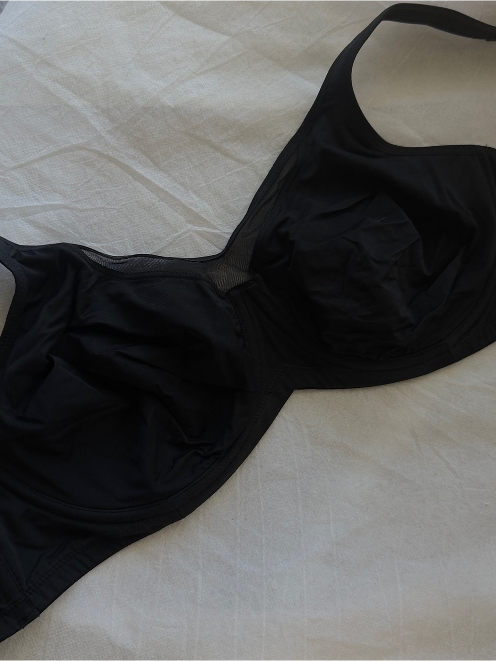 Everyday Support Black Underwire Bra with Sheer Paneling 34DDD wicked, witchy 🖤